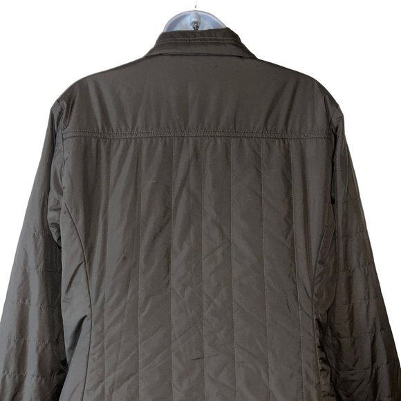 Columbia Lightweight Jacket Womens L Gray Quilted Zipper Pockets Embroidered - Picture 7 of 10